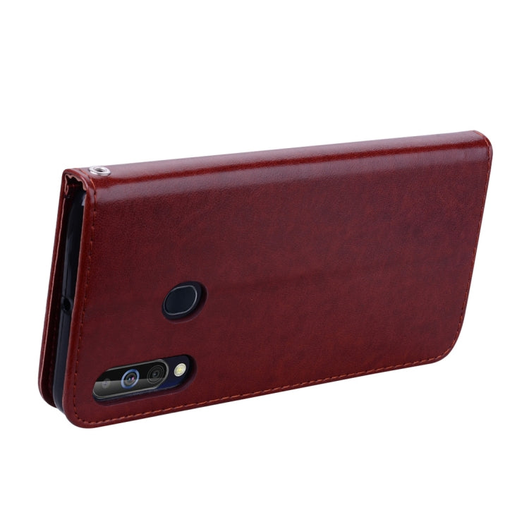 Rose Embossed Horizontal Flip PU Leather Case for Galaxy A60, with Holder & Card Slots & Wallet