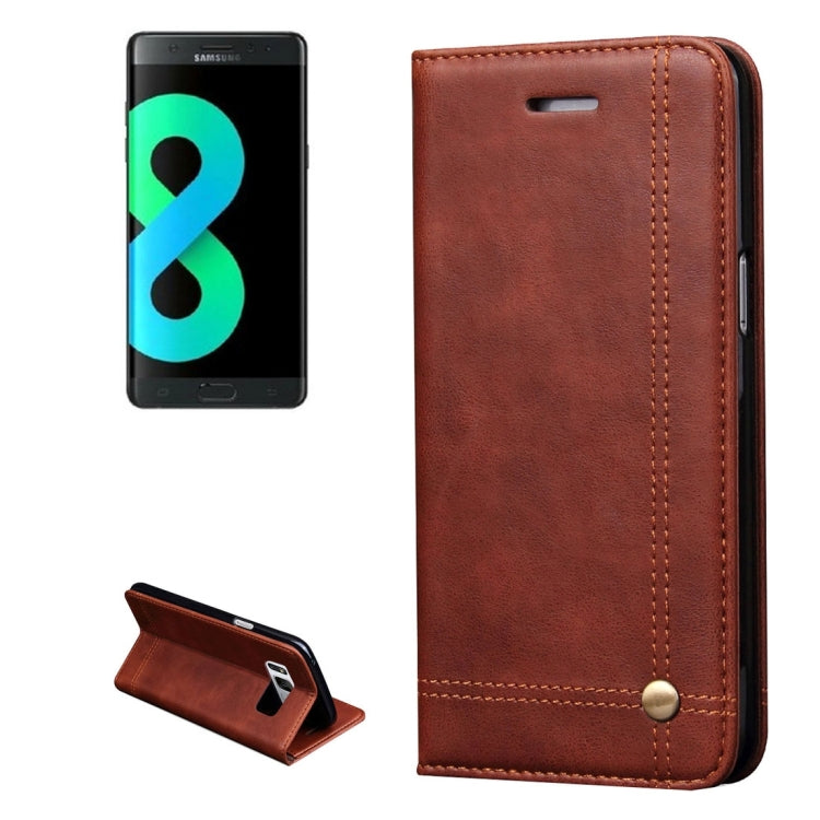 For Galaxy S8 + / G9550 Retro Crazy Horse Texture Casual Style with Absorption Horizontal Flip Leather Case with Holder & Card Slots & Wallet(Brown)