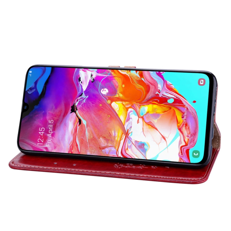 Business Style Oil Wax Texture Horizontal Flip Leather Case for Galaxy A70, with Holder & Card Slots & Wallet