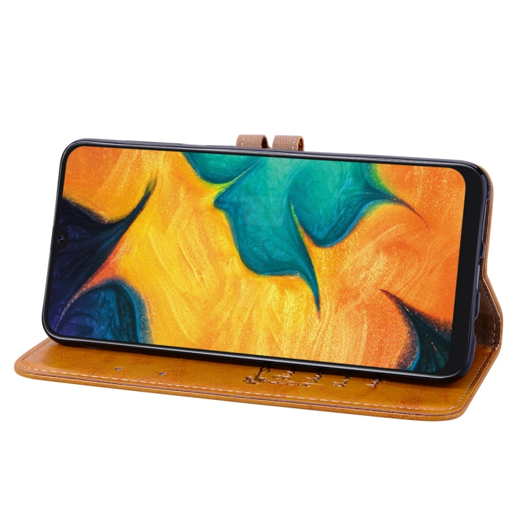 Business Style Oil Wax Texture Horizontal Flip Leather Case for Galaxy A30, with Holder & Card Slots & Wallet