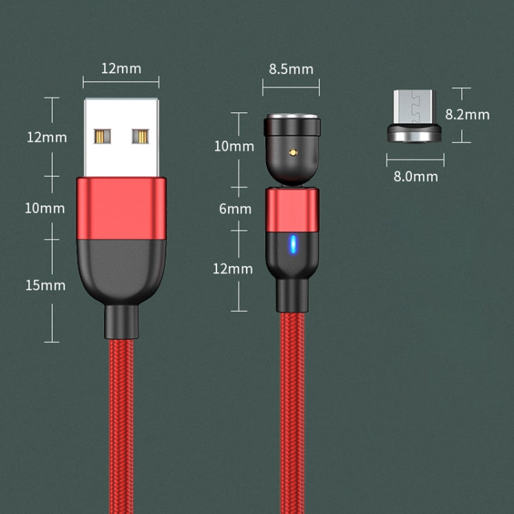 2m 3A Output USB to Micro USB 540 Degree Rotating Magnetic Data Sync Charging Cable