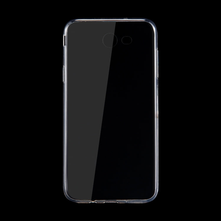 50 PCS For Galaxy J7 (2017) (US Version) 0.75mm TPU Transparent Protective Case Back Cover Shell