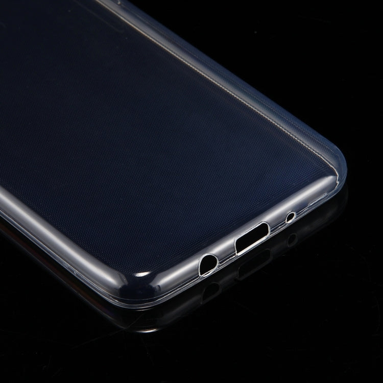 50 PCS For Galaxy J7 (2017) (US Version) 0.75mm TPU Transparent Protective Case Back Cover Shell