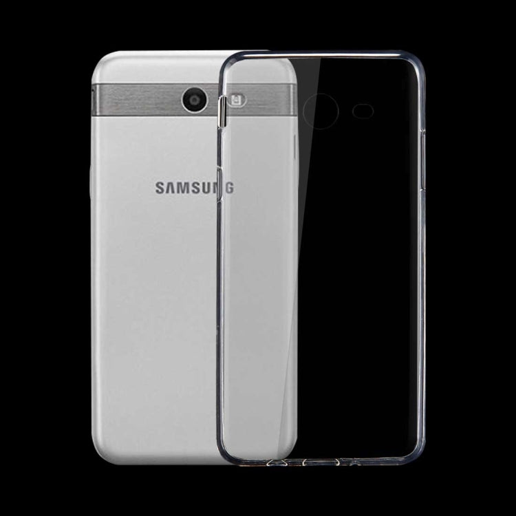 For Galaxy J5 (2017) (US Version) 0.75mm TPU Transparent Protective Case Back Cover Shell(Transparent)