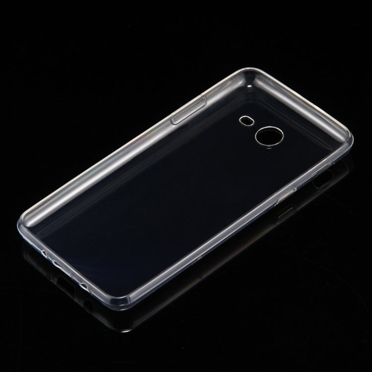 For Galaxy J5 (2017) (US Version) 0.75mm TPU Transparent Protective Case Back Cover Shell(Transparent)