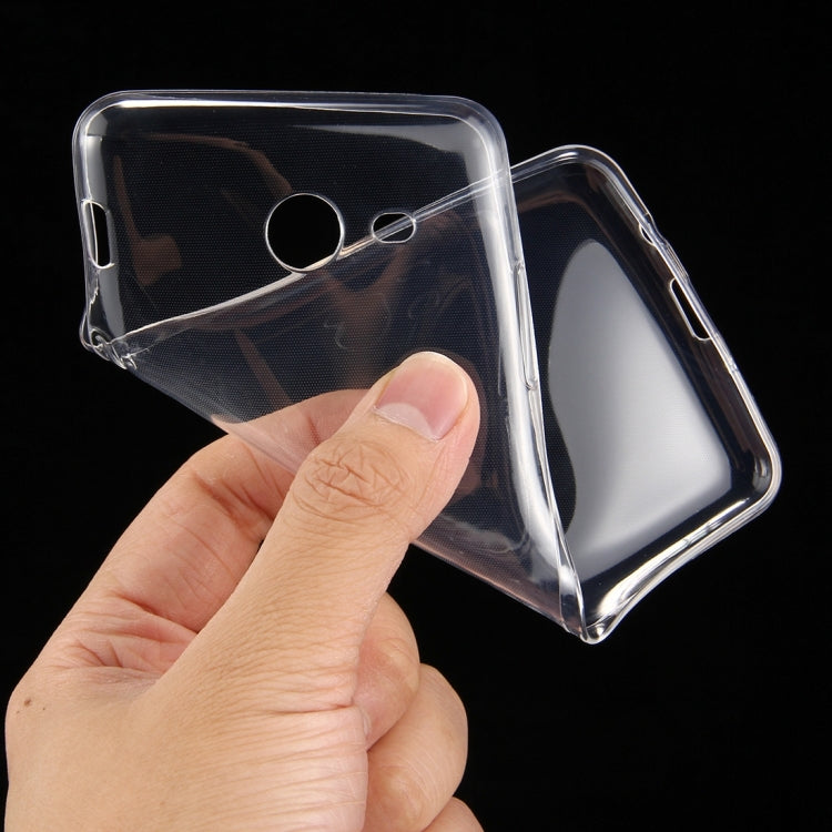 For Galaxy J5 (2017) (US Version) 0.75mm TPU Transparent Protective Case Back Cover Shell(Transparent)