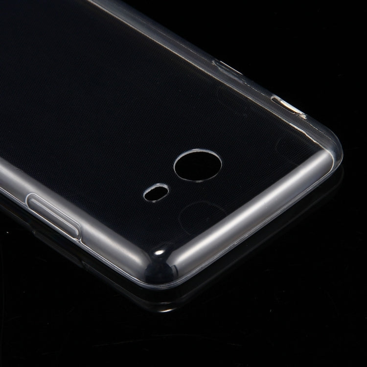 For Galaxy J5 (2017) (US Version) 0.75mm TPU Transparent Protective Case Back Cover Shell(Transparent)