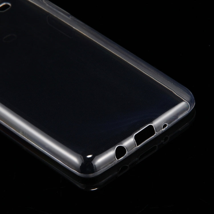 For Galaxy J5 (2017) (US Version) 0.75mm TPU Transparent Protective Case Back Cover Shell(Transparent)