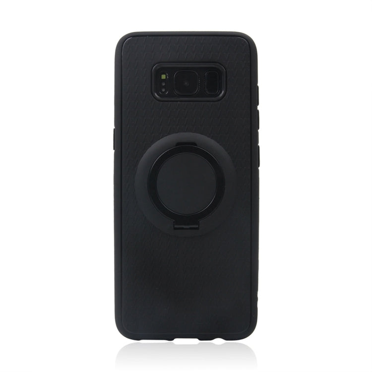 For Galaxy S8 TPU + PC Protective Back Case with Ring Holder