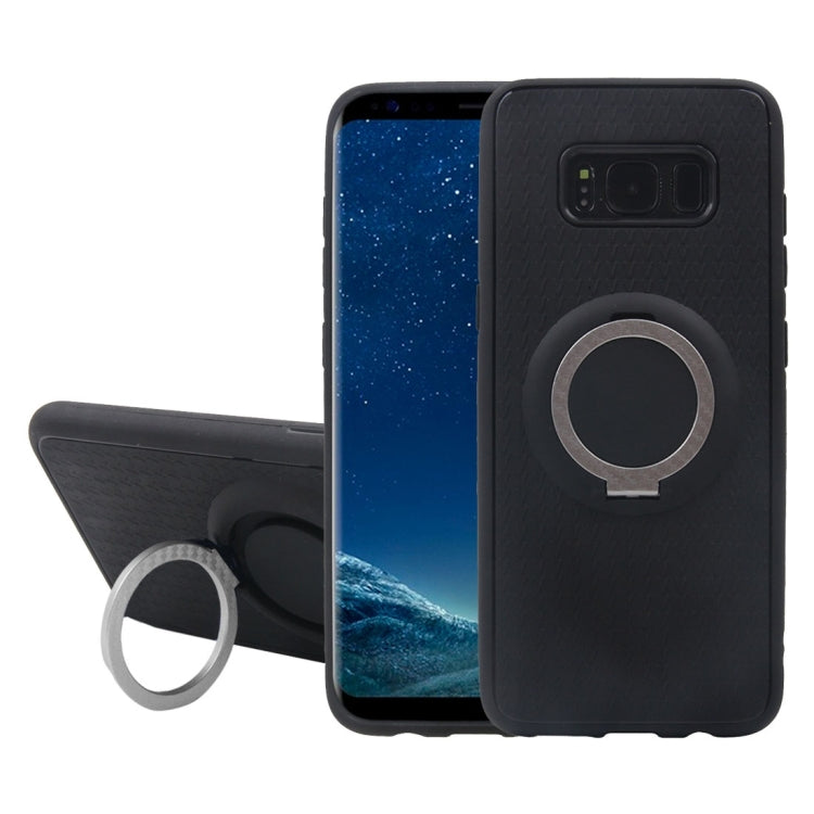 For Galaxy S8 TPU + PC Protective Back Case with Ring Holder