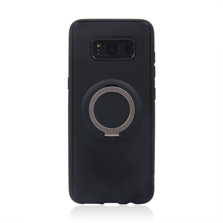For Galaxy S8 TPU + PC Protective Back Case with Ring Holder