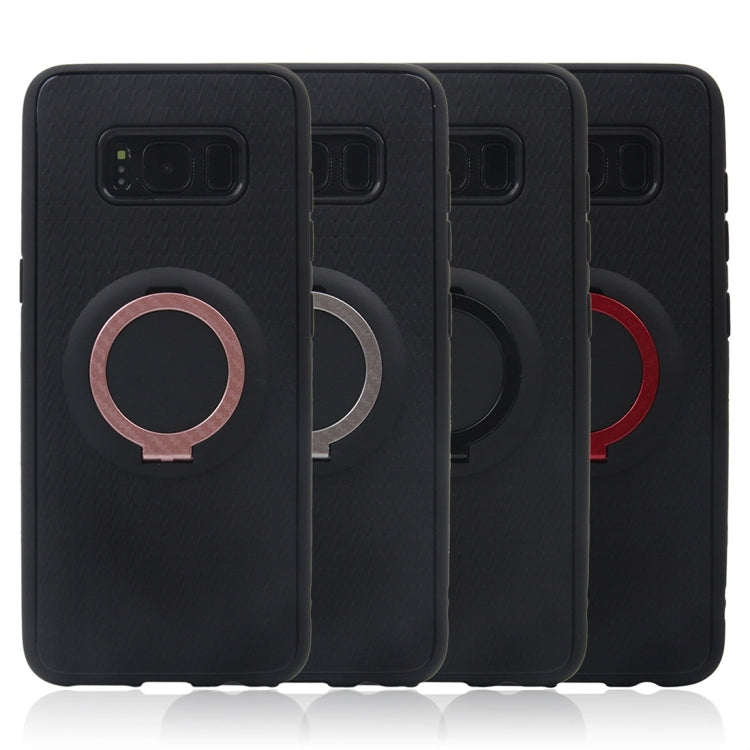 For Galaxy S8 TPU + PC Protective Back Case with Ring Holder