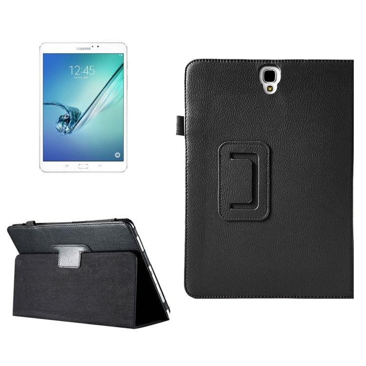 For Galaxy Tab S3 9.7 / T820 Litchi Texture Horizontal Flip Leather Case with Sleep / Wake-up Function & Holder