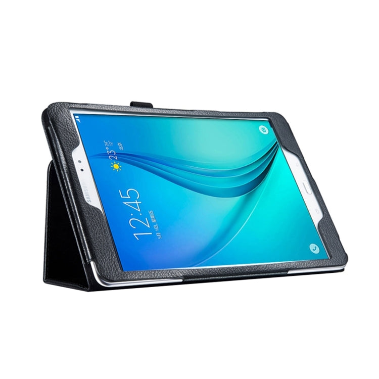 For Galaxy Tab S3 9.7 / T820 Litchi Texture Horizontal Flip Leather Case with Sleep / Wake-up Function & Holder