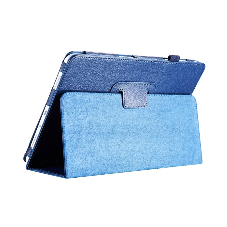 For Galaxy Tab S3 9.7 / T820 Litchi Texture Horizontal Flip Leather Case with Sleep / Wake-up Function & Holder