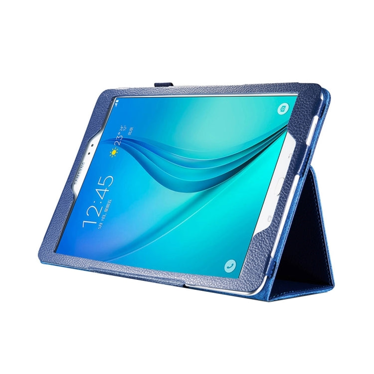 For Galaxy Tab S3 9.7 / T820 Litchi Texture Horizontal Flip Leather Case with Sleep / Wake-up Function & Holder