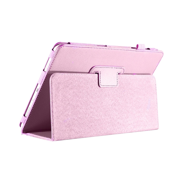 For Galaxy Tab S3 9.7 / T820 Litchi Texture Horizontal Flip Leather Case with Sleep / Wake-up Function & Holder