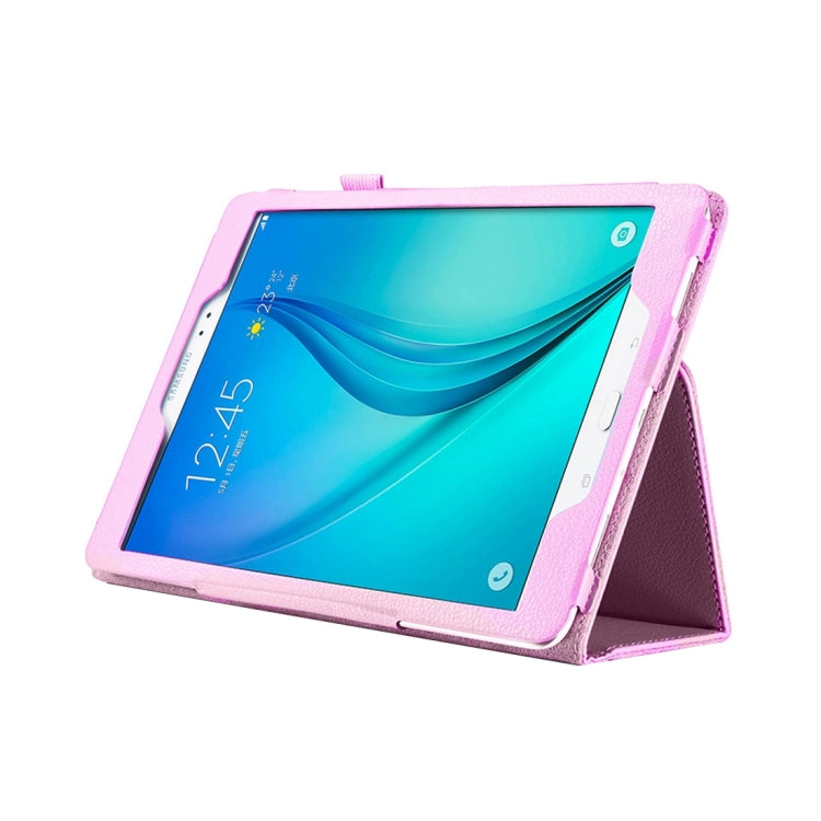 For Galaxy Tab S3 9.7 / T820 Litchi Texture Horizontal Flip Leather Case with Sleep / Wake-up Function & Holder