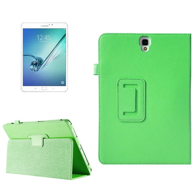 For Galaxy Tab S3 9.7 / T820 Litchi Texture Horizontal Flip Leather Case with Sleep / Wake-up Function & Holder