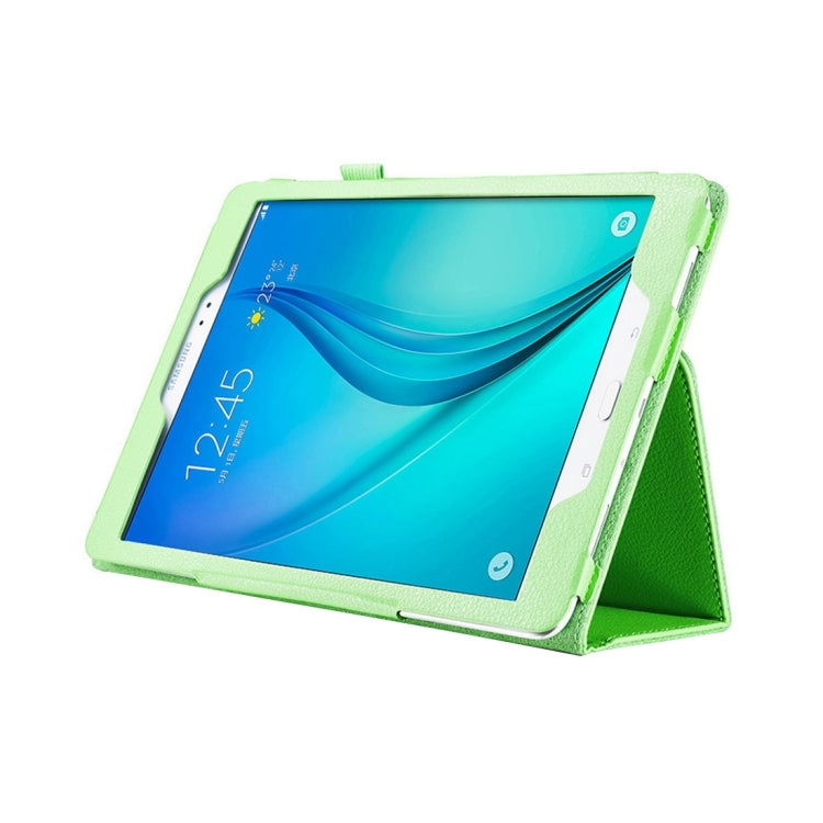 For Galaxy Tab S3 9.7 / T820 Litchi Texture Horizontal Flip Leather Case with Sleep / Wake-up Function & Holder