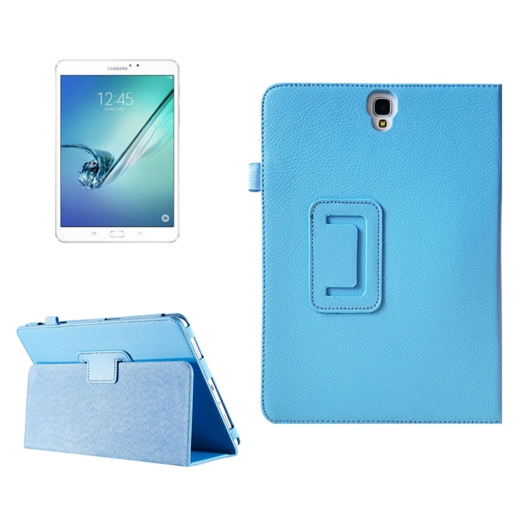 For Galaxy Tab S3 9.7 / T820 Litchi Texture Horizontal Flip Leather Case with Sleep / Wake-up Function & Holder