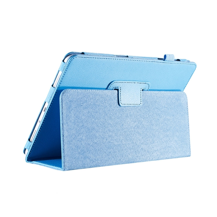 For Galaxy Tab S3 9.7 / T820 Litchi Texture Horizontal Flip Leather Case with Sleep / Wake-up Function & Holder