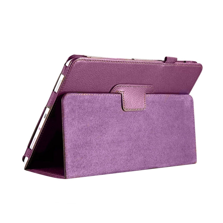 For Galaxy Tab S3 9.7 / T820 Litchi Texture Horizontal Flip Leather Case with Sleep / Wake-up Function & Holder