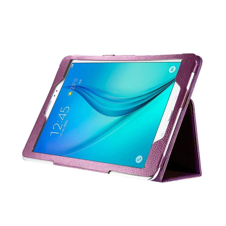 For Galaxy Tab S3 9.7 / T820 Litchi Texture Horizontal Flip Leather Case with Sleep / Wake-up Function & Holder