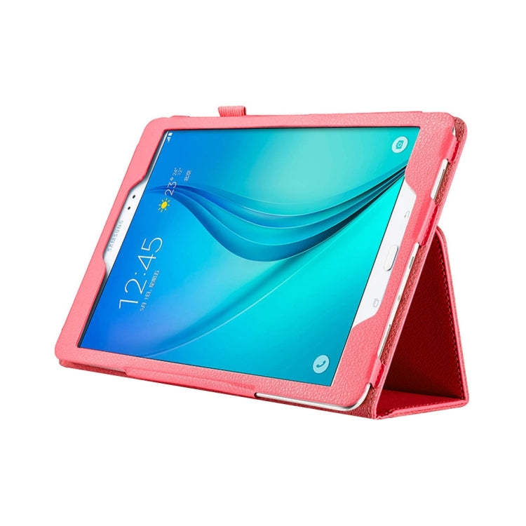 For Galaxy Tab S3 9.7 / T820 Litchi Texture Horizontal Flip Leather Case with Sleep / Wake-up Function & Holder