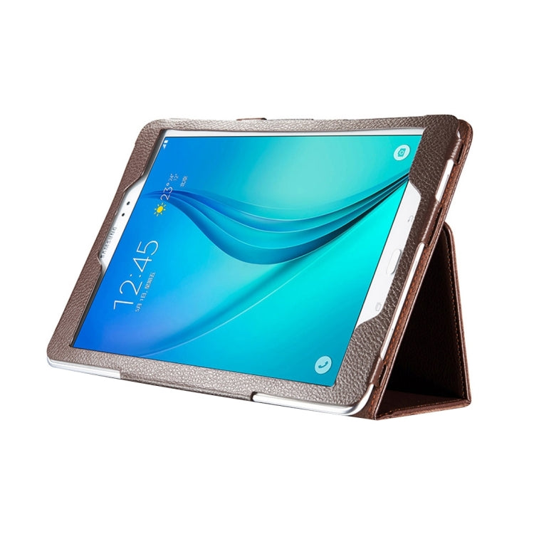 For Galaxy Tab S3 9.7 / T820 Litchi Texture Horizontal Flip Leather Case with Sleep / Wake-up Function & Holder