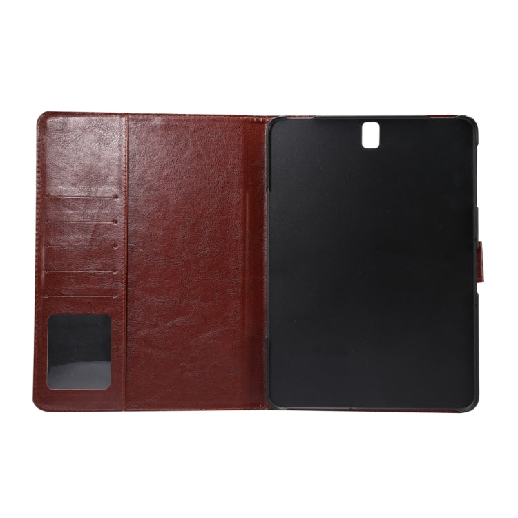 For Galaxy Tab S3 9.7 / T820 Flowers Cloth Pattern Horizontal Flip Leather Case with Holder & Card Slots & Wallet(Black)