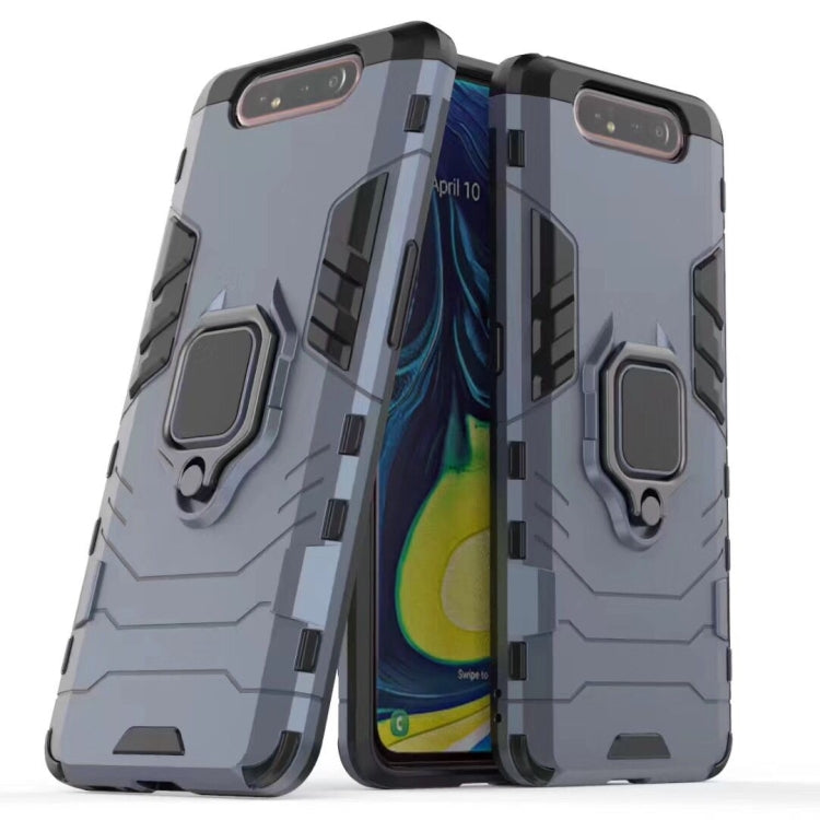PC + TPU Shockproof Protective Case for Galaxy A80 / A90, with Magnetic Ring Holder