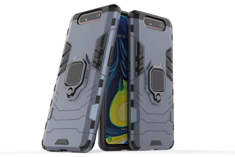 PC + TPU Shockproof Protective Case for Galaxy A80 / A90, with Magnetic Ring Holder