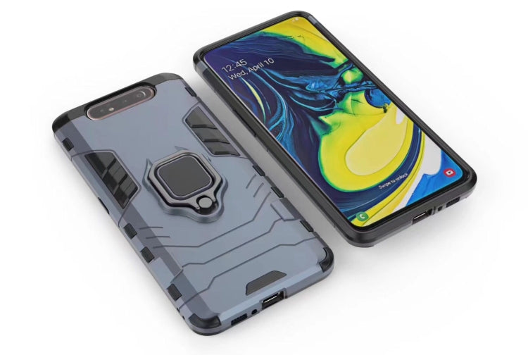 PC + TPU Shockproof Protective Case for Galaxy A80 / A90, with Magnetic Ring Holder