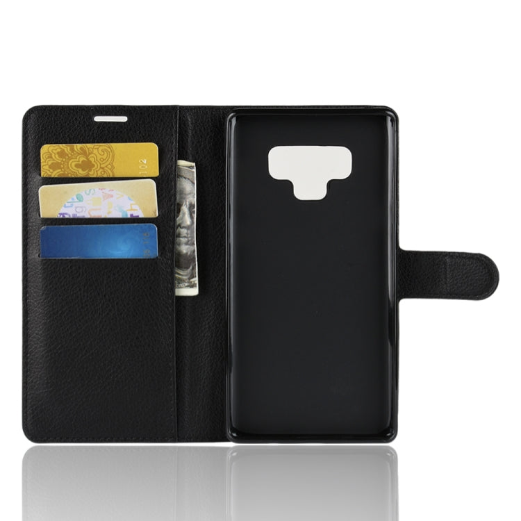 Litchi Texture Horizontal Flip Leather Case for Galaxy Note 9, with Wallet & Holder & Card Slots