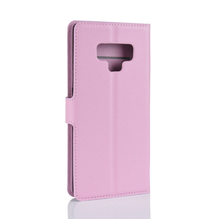 Litchi Texture Horizontal Flip Leather Case for Galaxy Note 9, with Wallet & Holder & Card Slots