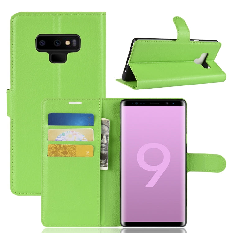 Litchi Texture Horizontal Flip Leather Case for Galaxy Note 9, with Wallet & Holder & Card Slots