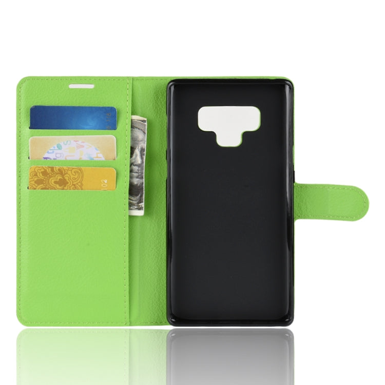 Litchi Texture Horizontal Flip Leather Case for Galaxy Note 9, with Wallet & Holder & Card Slots