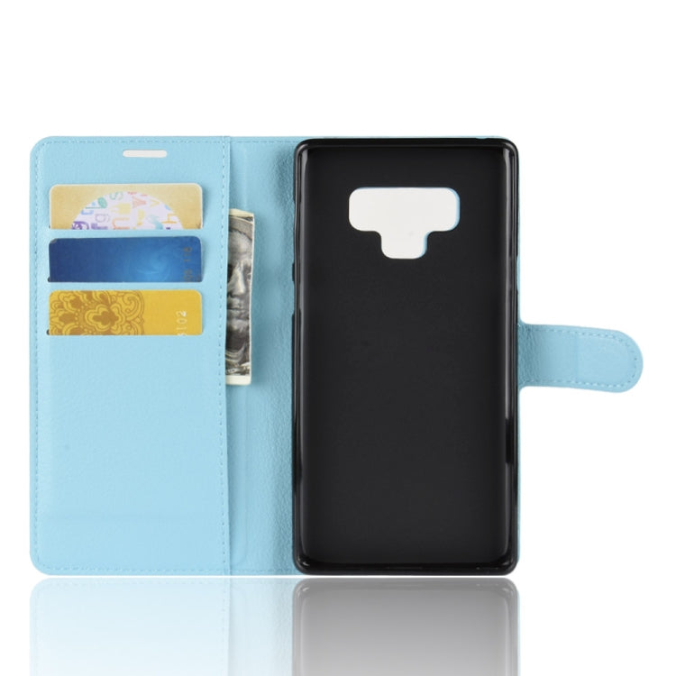 Litchi Texture Horizontal Flip Leather Case for Galaxy Note 9, with Wallet & Holder & Card Slots