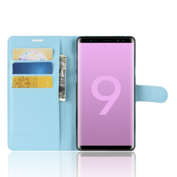 Litchi Texture Horizontal Flip Leather Case for Galaxy Note 9, with Wallet & Holder & Card Slots