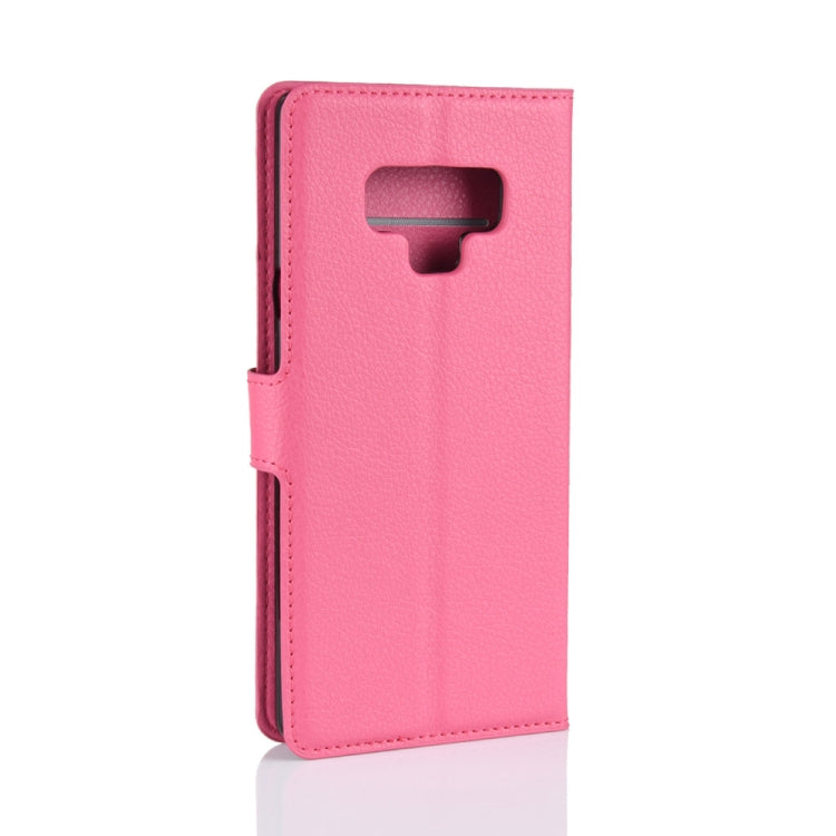 Litchi Texture Horizontal Flip Leather Case for Galaxy Note 9, with Wallet & Holder & Card Slots