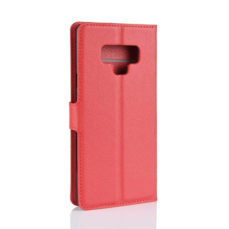 Litchi Texture Horizontal Flip Leather Case for Galaxy Note 9, with Wallet & Holder & Card Slots