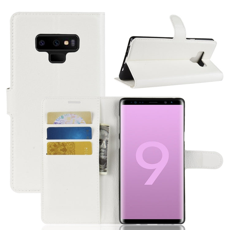 Litchi Texture Horizontal Flip Leather Case for Galaxy Note 9, with Wallet & Holder & Card Slots