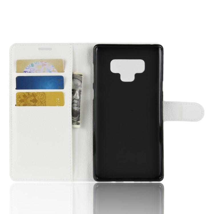 Litchi Texture Horizontal Flip Leather Case for Galaxy Note 9, with Wallet & Holder & Card Slots