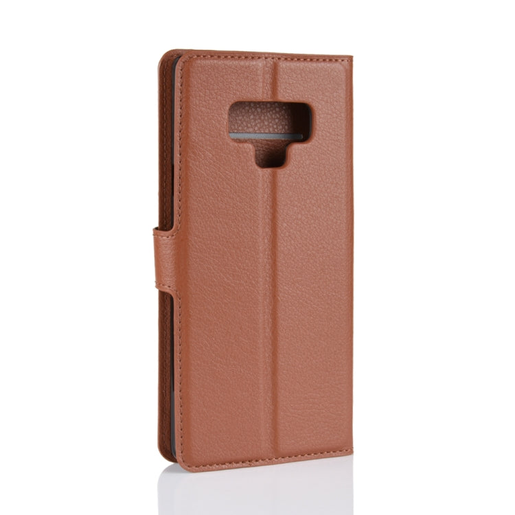 Litchi Texture Horizontal Flip Leather Case for Galaxy Note 9, with Wallet & Holder & Card Slots