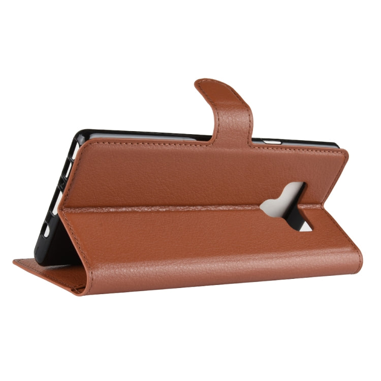 Litchi Texture Horizontal Flip Leather Case for Galaxy Note 9, with Wallet & Holder & Card Slots