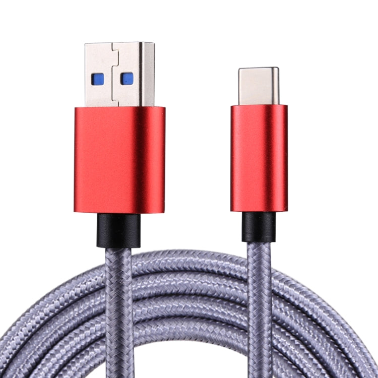 1m 5A USB to USB-C / Type-C 9-core Nylon Weave Style Data Sync Fast Charging Cable, For Galaxy S8 & S8 + / LG G6 / Huawei P10 & P10 Plus / Xiaomi Mi 6 & Max 2 and other Smartphones