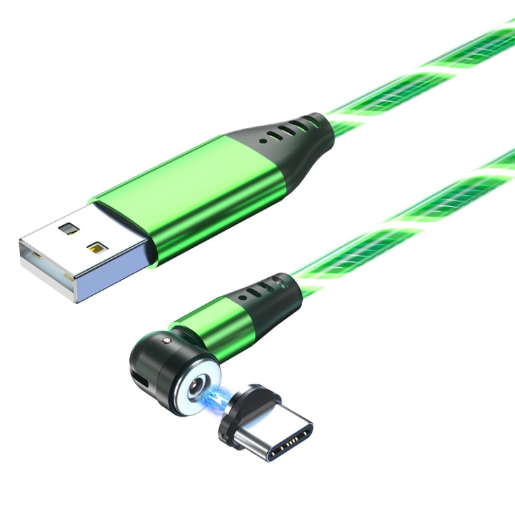 2.4A USB to USB-C / Type-C 540 Degree Bendable Streamer Magnetic Data Cable, Cable Length: 1m