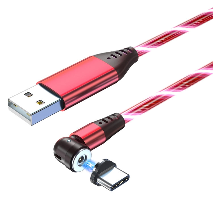 2.4A USB to USB-C / Type-C 540 Degree Bendable Streamer Magnetic Data Cable, Cable Length: 1m