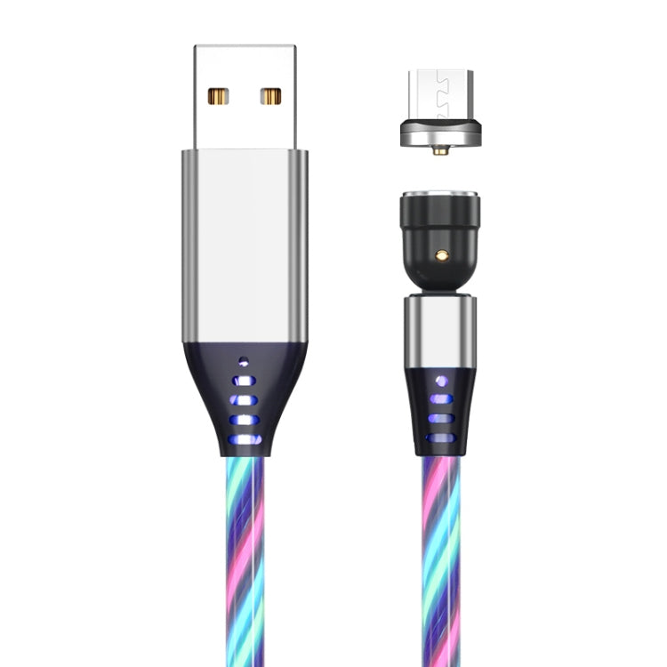 2.4A USB to Micro USB 540 Degree Bendable Streamer Magnetic Data Cable, Cable Length: 1m